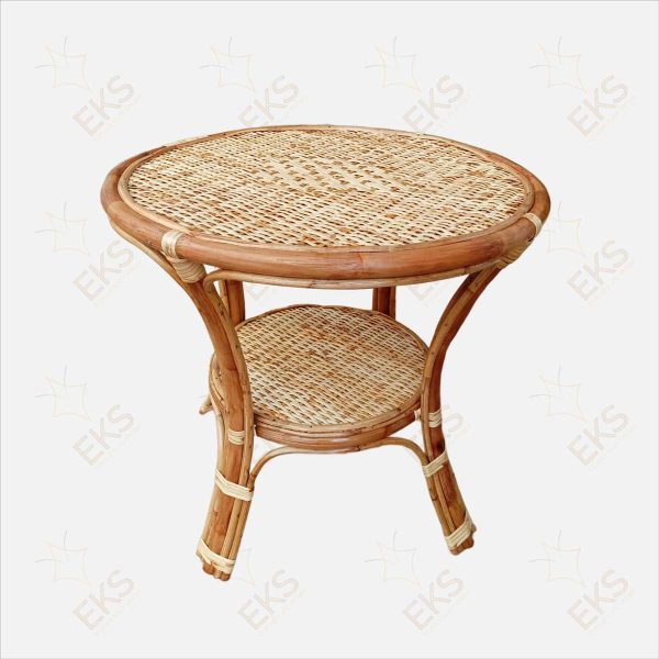 Rattan / Cane Premium Quality Exclusive Round Tea Table - Rattan Handicrafted Complete Coffee TEA TABLE / বেতের রাউন্ড ডিজাইন টি টেবিল