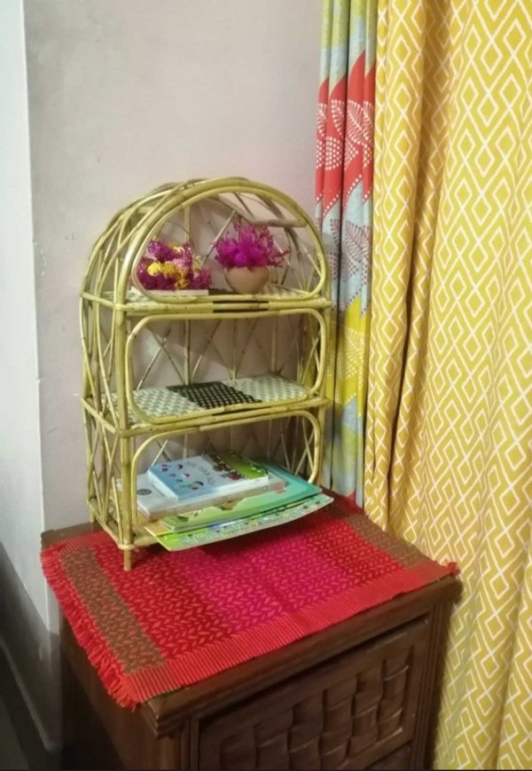 Rattan Premium Quality Design Small Size Wall Shelf , Rack - Cane And Crafted / বেতের ছোট সাইজ ওয়াল শেলফ - Image 2