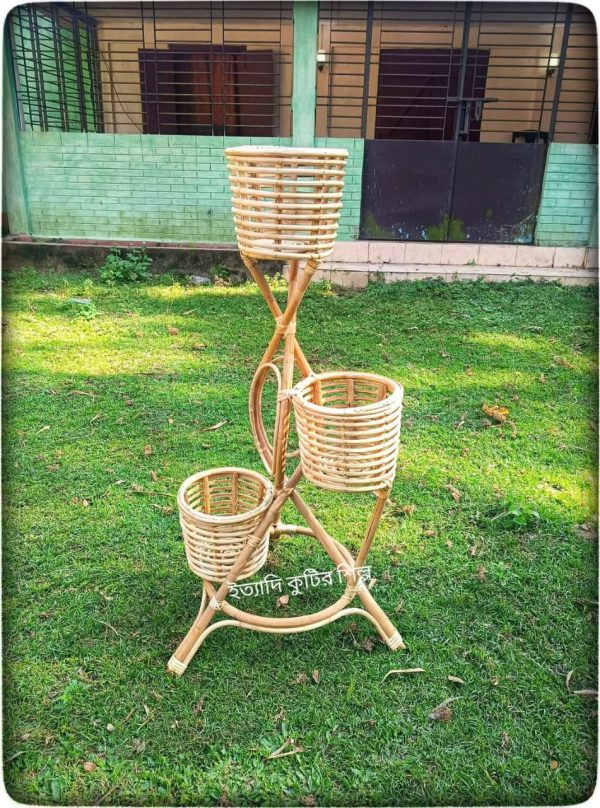 বেতের ফুলের টব - Rattan / Cane Flower tob / Vase