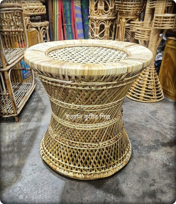 বেতের বড় সাইজ ২ পিছ মোড়া -
Rattan / Cane 26" inc size mora - Image 2