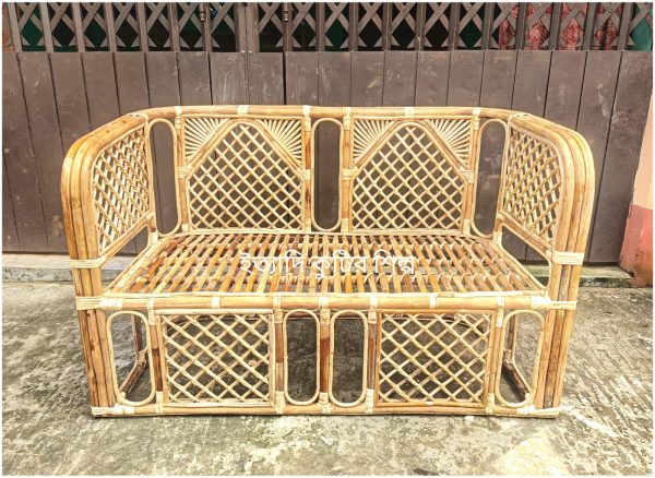 RATTAN 40" Two Seater Corpet SOFA CHAIR for Your Home & Office / নিউ ডিজাইন  বেতের দুই সিট সোফা